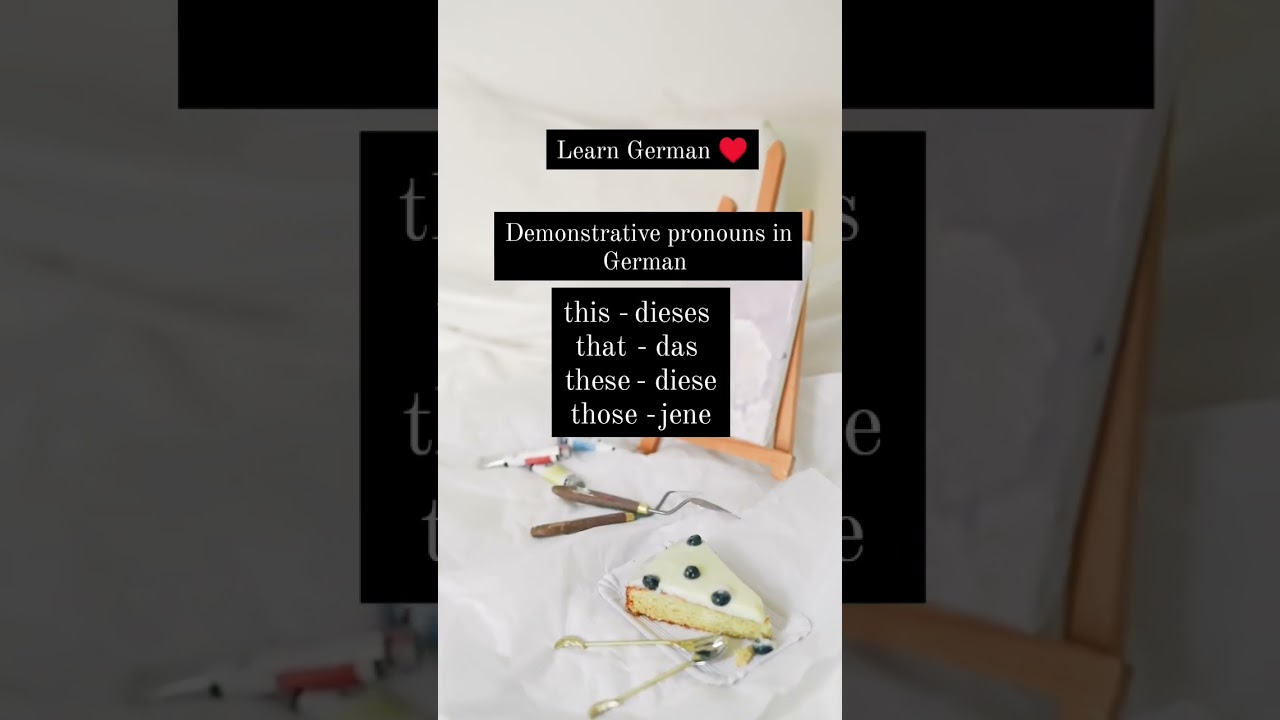 Demonstrative pronouns in German #A1exam #shorts #germaneveryday #shopping #germany #trending