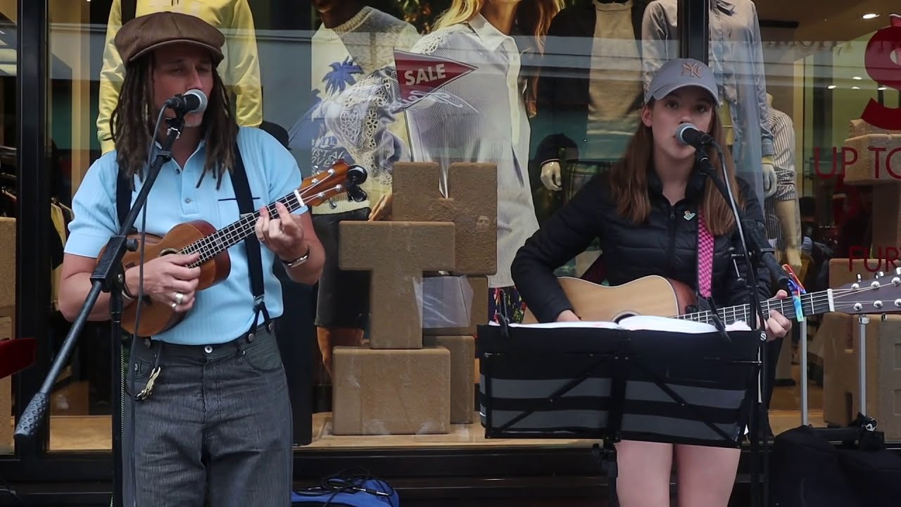 WHEN CELEBRITY joins street buskerJP Cooper 