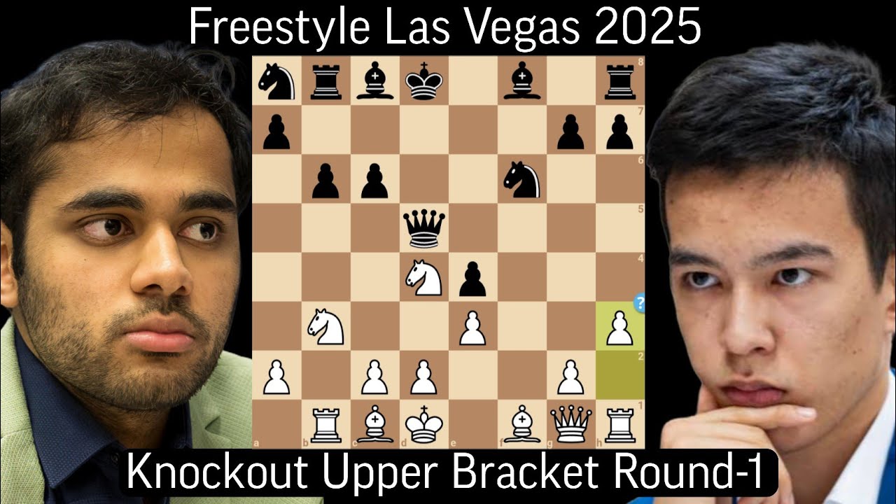 Nodirbek Abdusattorov vs Arjun Erigaisi | Freestyle Chess Grand Slam Las Vegas 2025 | Round-1