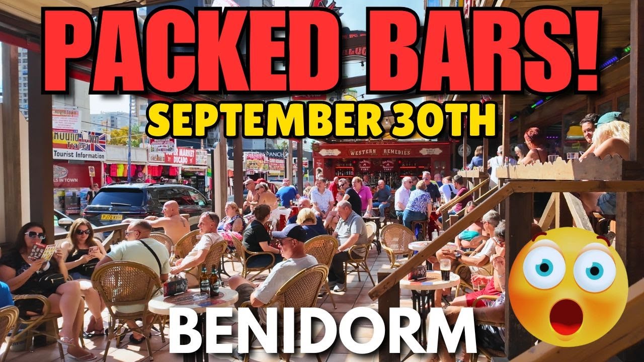Benidorm - PACKED Bars, Full Pubs & Levante Beach! 😲 The Strip & Rincon de Loix