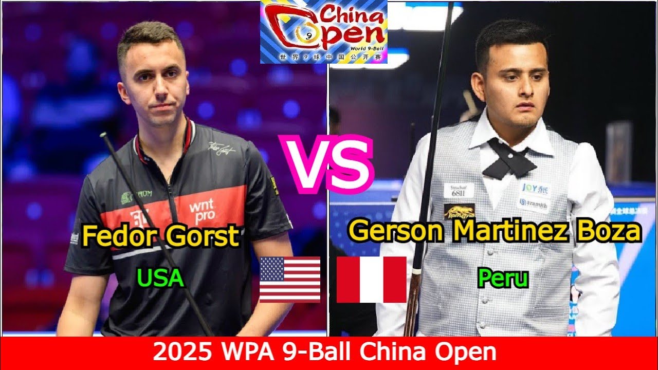 Fedor Gorst 🆚️ Gerson Martinez Boza | 2025 WPA 9-Ball China Open - Round 1 - Race to 9