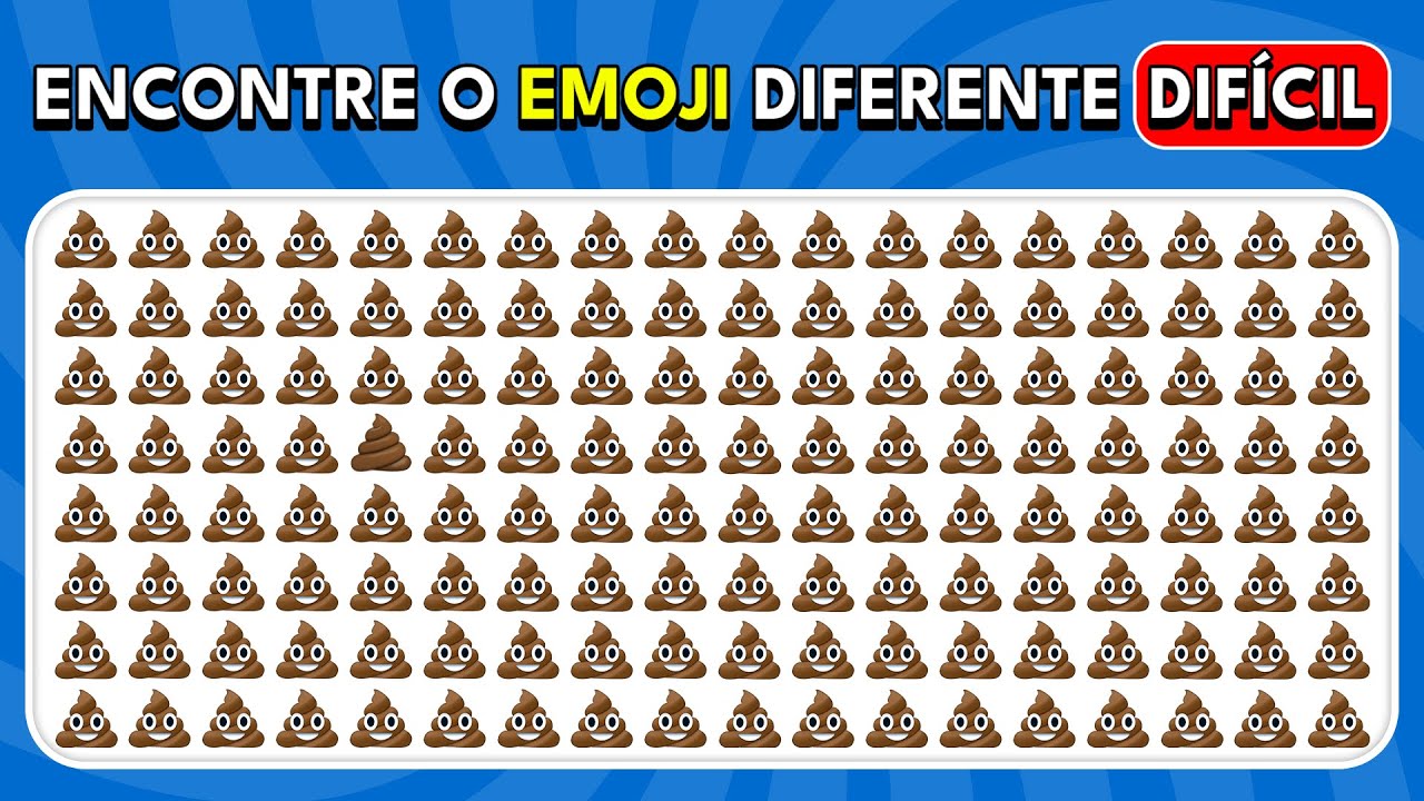 Encontra o Emoji Diferente - Edi&ccedil;&atilde;o Extrema 🤩🔥💩 | Abelha De Teste