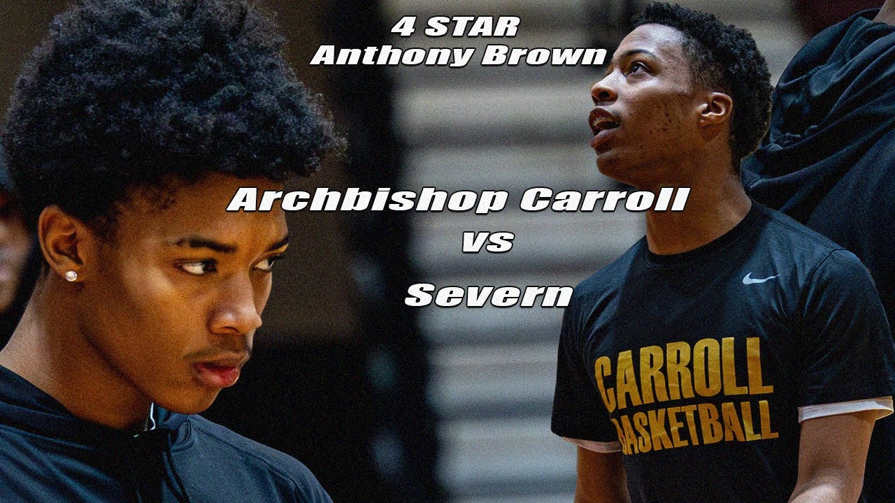 Anthony Brown has PRO MOVES | Archbishop Carroll vs Severn | Governors Challenge | Basketball