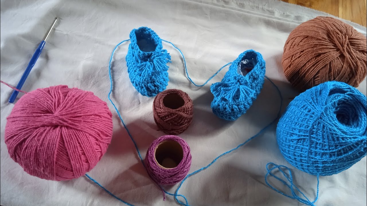 sapatinho de crochê para bebê 🧶✨