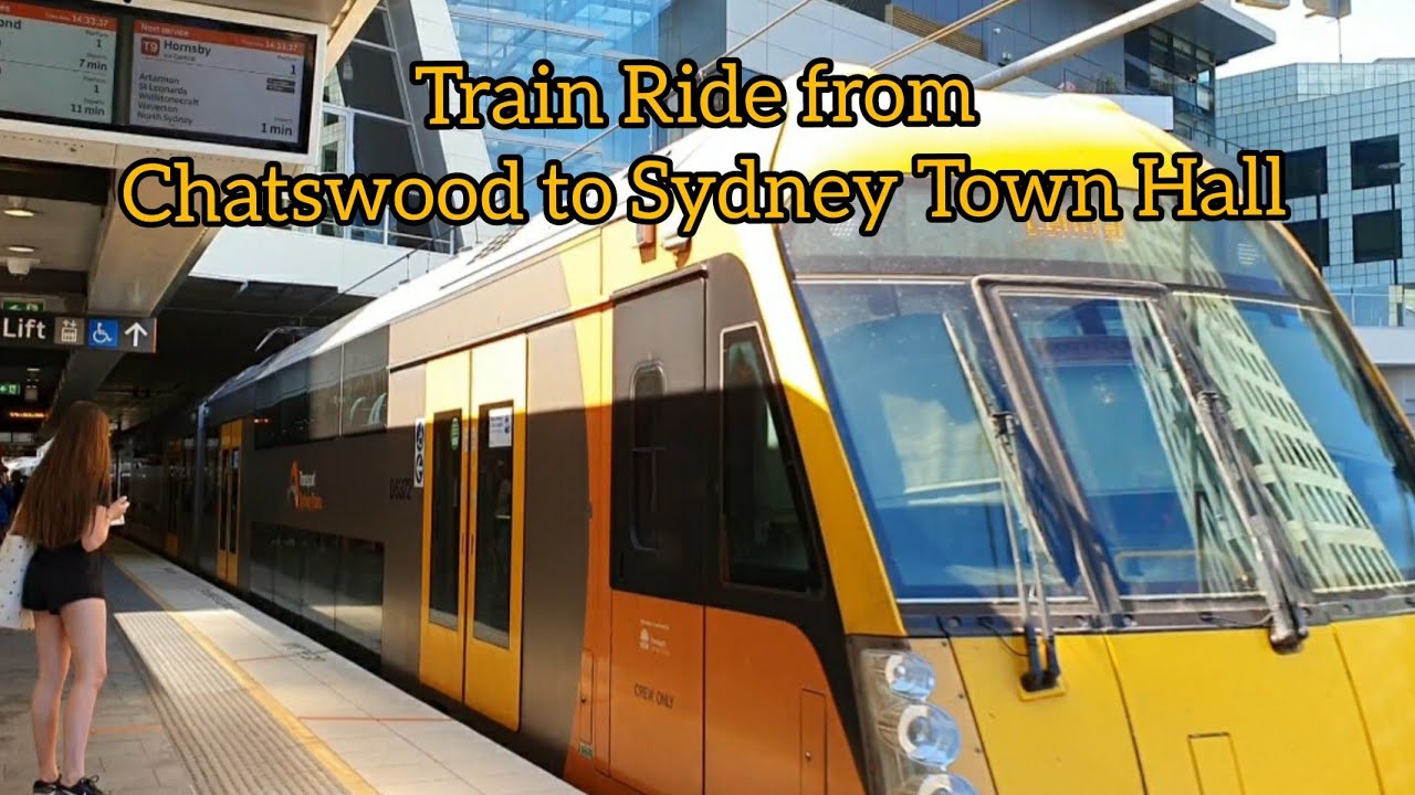 CHATSWOOD TO SYDNEY TOWN HALL TRAIN RIDE| LADY TRAVELLER