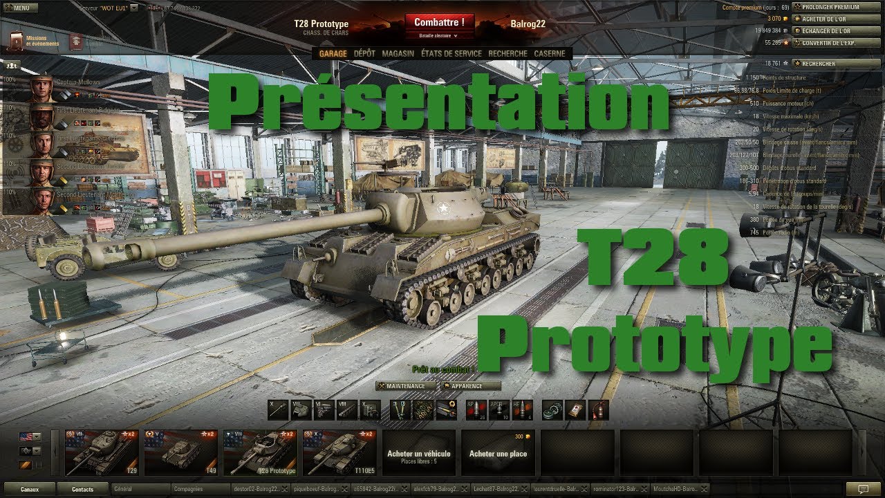 World of Tanks - T28 Prototype - Présentation et Gameplays Commentés