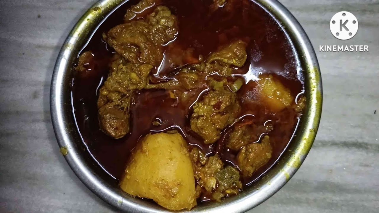খাসির মাংসের লাল ঝোল😋🔥 ll Mutton curry #food#mutton#recipe#Muns Chotjoldi Ranna