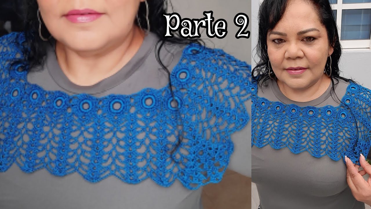 Blusa con Omega Naylon parte 2 #crochet #handmade #canesunorma