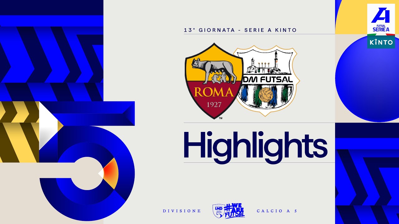 Roma 1927-CDM Futsal 5-3 | Gol e highlights | 13ª giornata | Serie A KINTO 2025/2026