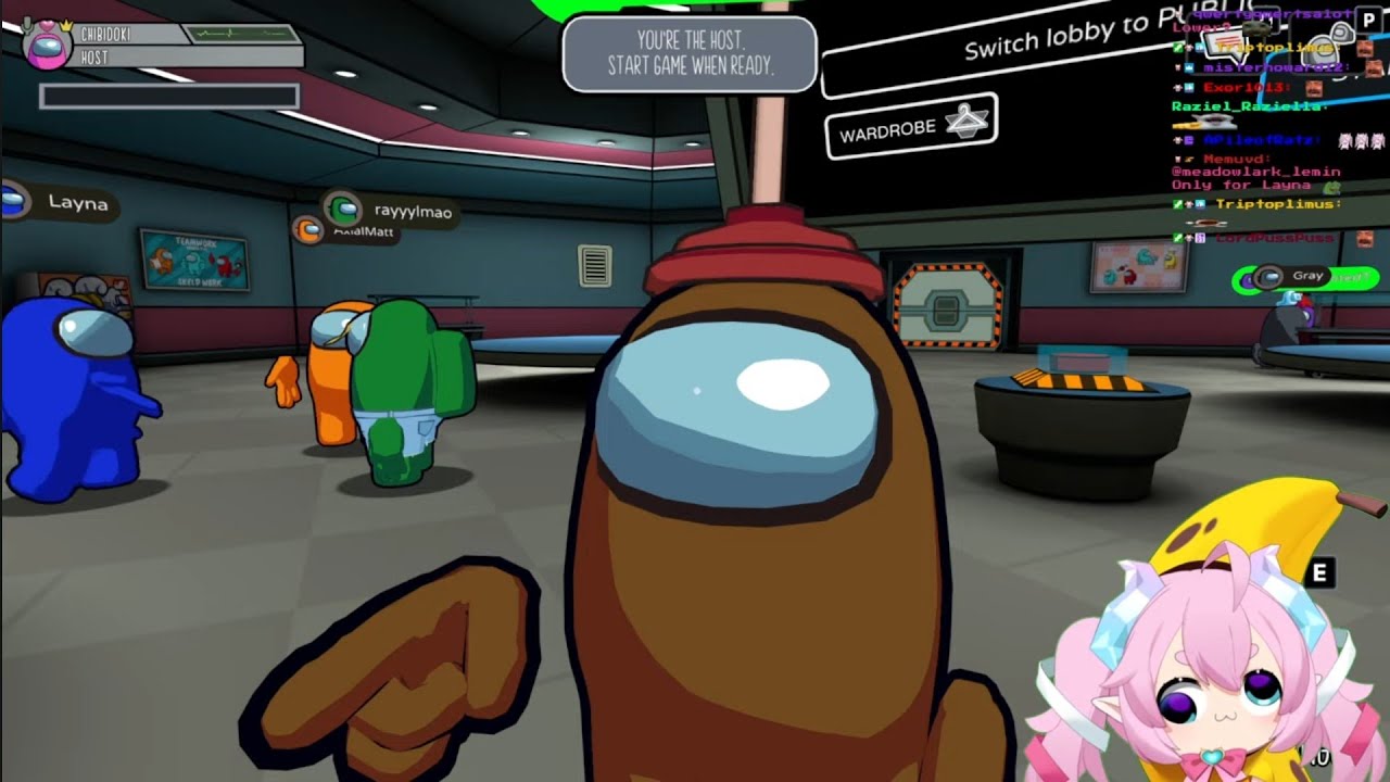 Chibidoki Streams Among Us VR w/ The Piss Boys, DooleyNoted, RubenSargasm, and LaynaLazar, and Gray