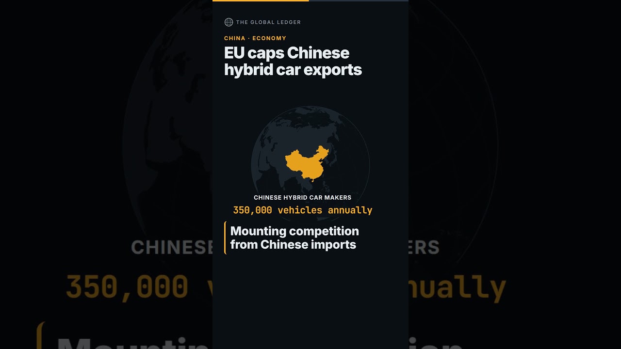 EU caps Chinese hybrid car exports
