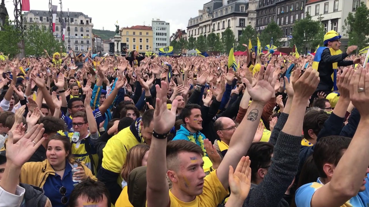 Clapping place de Jaude pour la finale de Coupe d'Europe ASM-Saracens