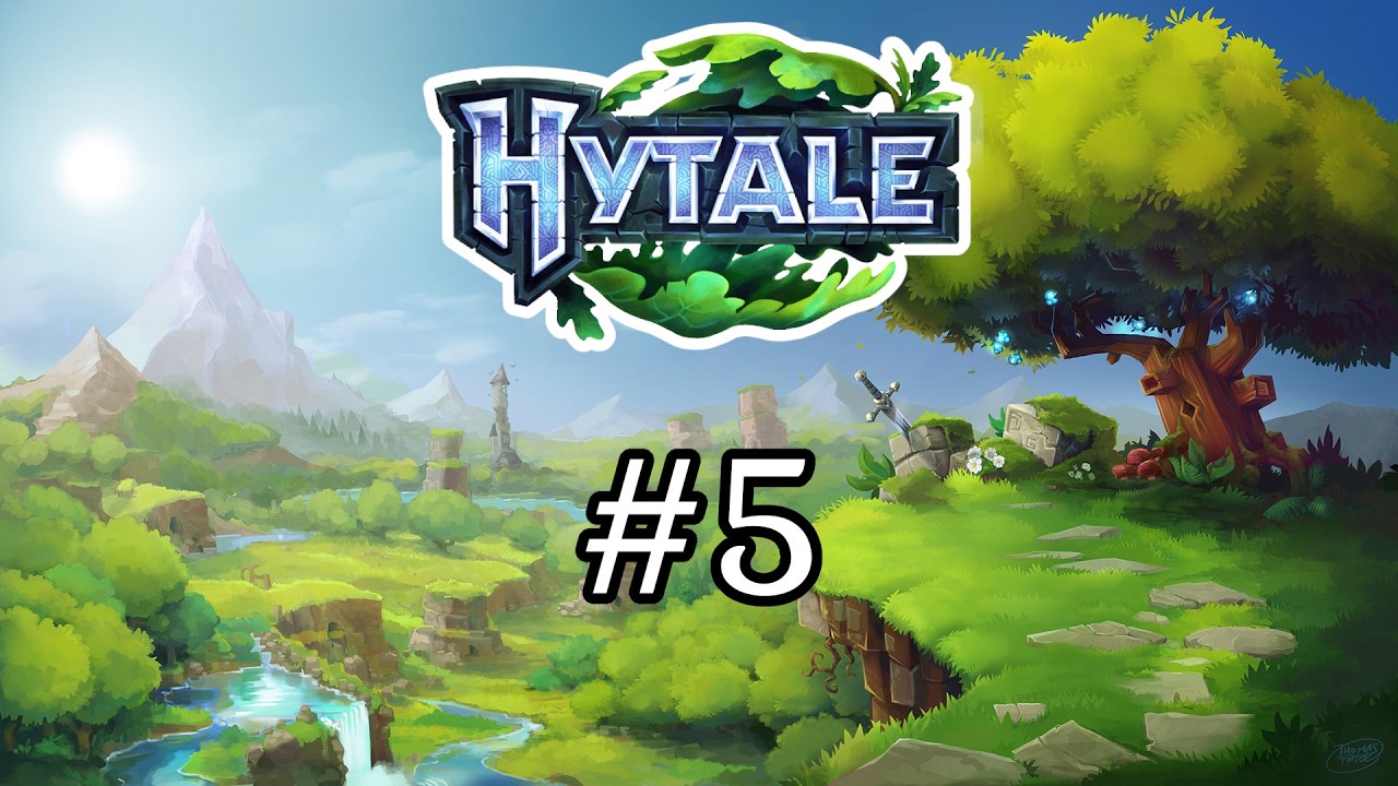 Hytale №5 / Смертоносные лягушки в пещерах, организация верстаков и склада / Прохождение игры