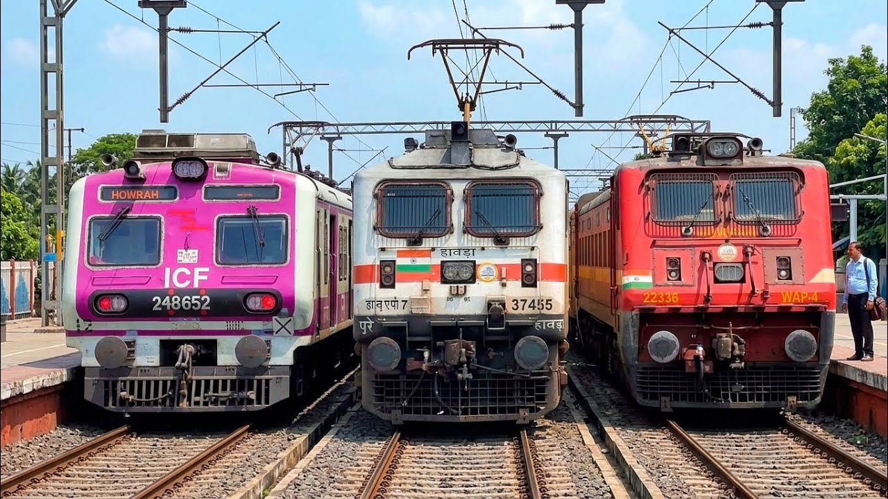 [10 in 1] High Speed Train Video | Nonstop Express + EMU Local Train Action