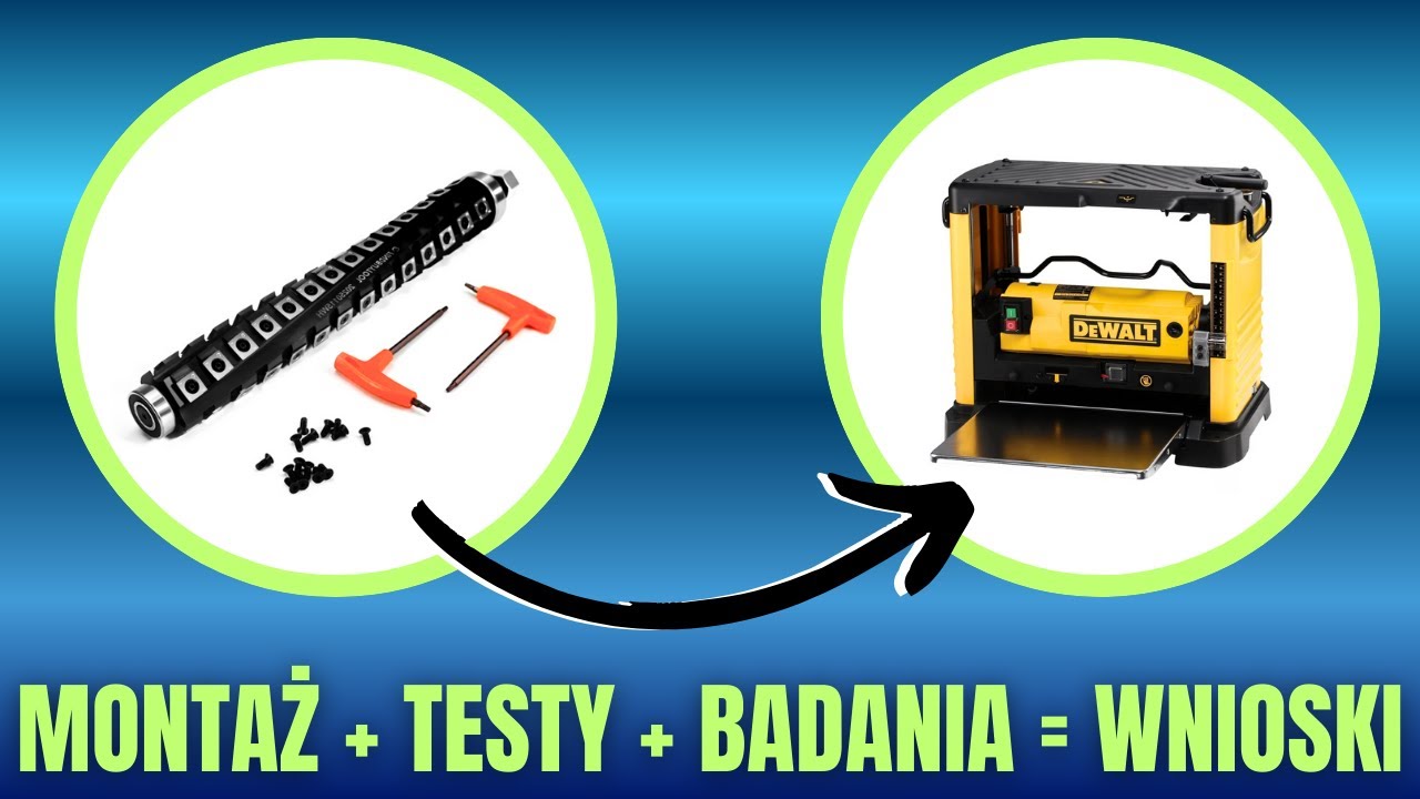 MONTUJE WAŁ SPIRALNY DO DeWalt DW733 - MONTAŻ, TESTY , BADANIA i trochę mojego gadania 😉