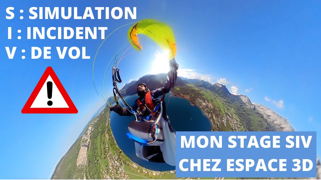 MON STAGE SIV CHEZ ESPACE 3D - ANNECY - VIDEO PARAPENTE