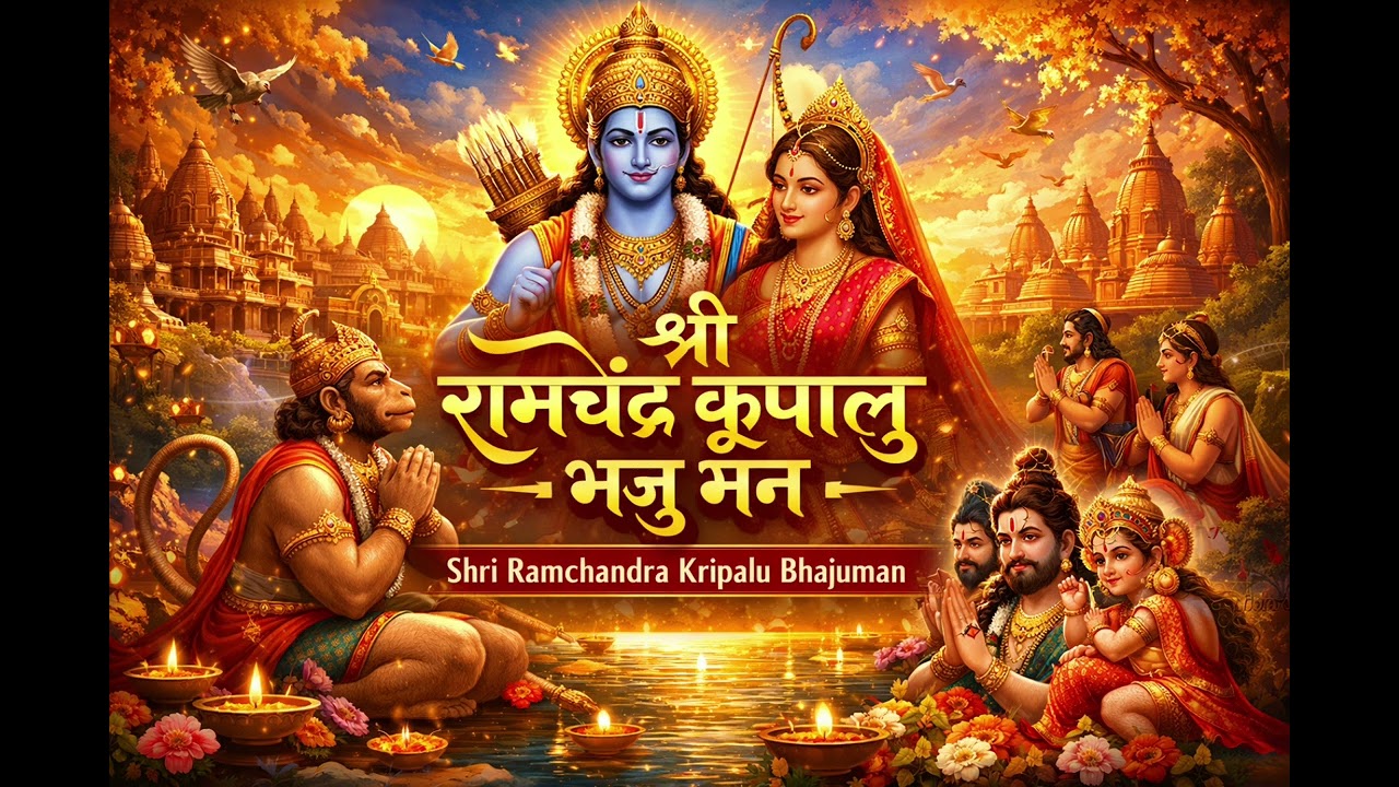 श्री रामचंद्र कृपालु भजु मन | Shri Ram Chandra Kripalu Bhajman