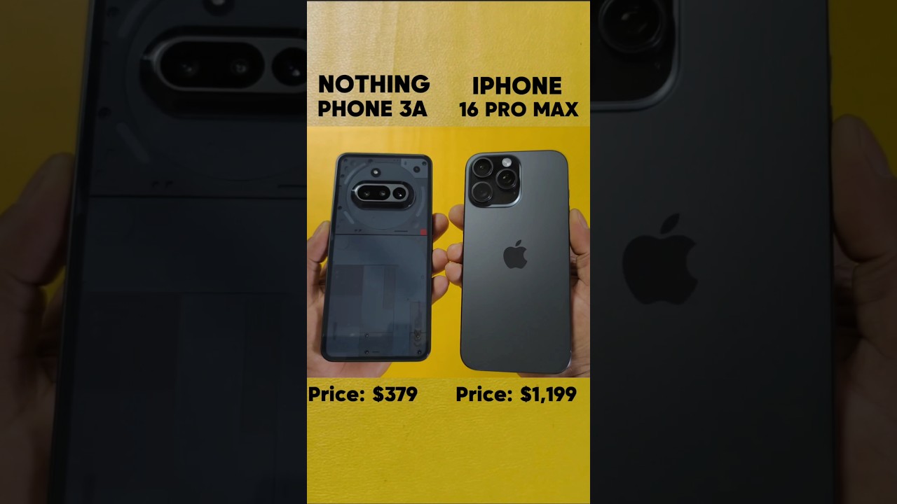 Nothing phone 3a Vs iphone 16 pro max Speed test comparison #shortfeed #shorts