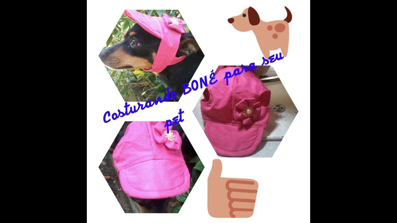 DIY - Boné de tecido para pet... dog... cachorro { montagem }