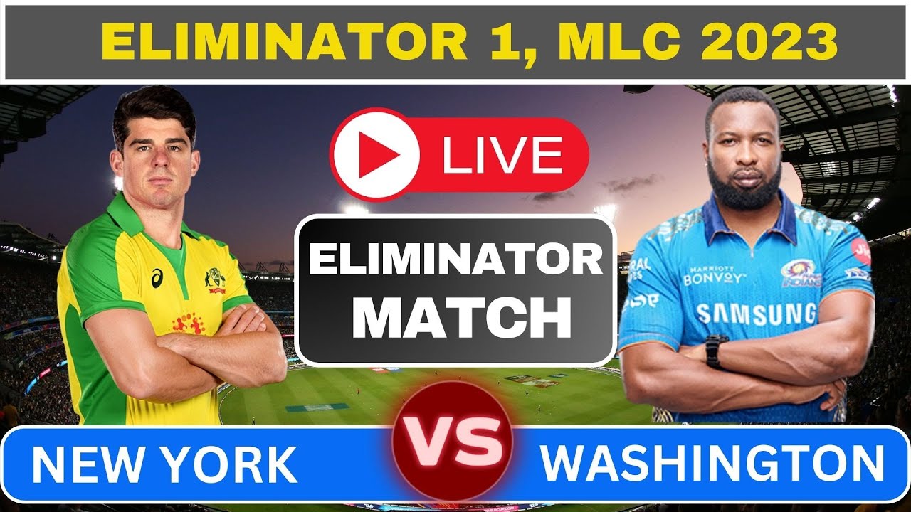 🔴MI New York Vs Washington Freedom || MINY vs WF Eliminator 1, MLC 2023 Live Scoreboard & COMMENTARY
