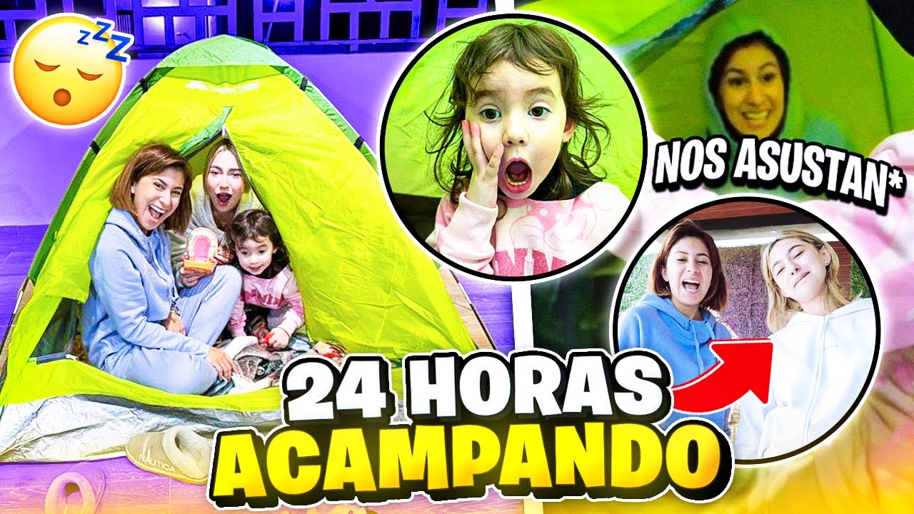 PASAMOS 24 HORAS ACAMPANDO😱😝 | Hermanas JM