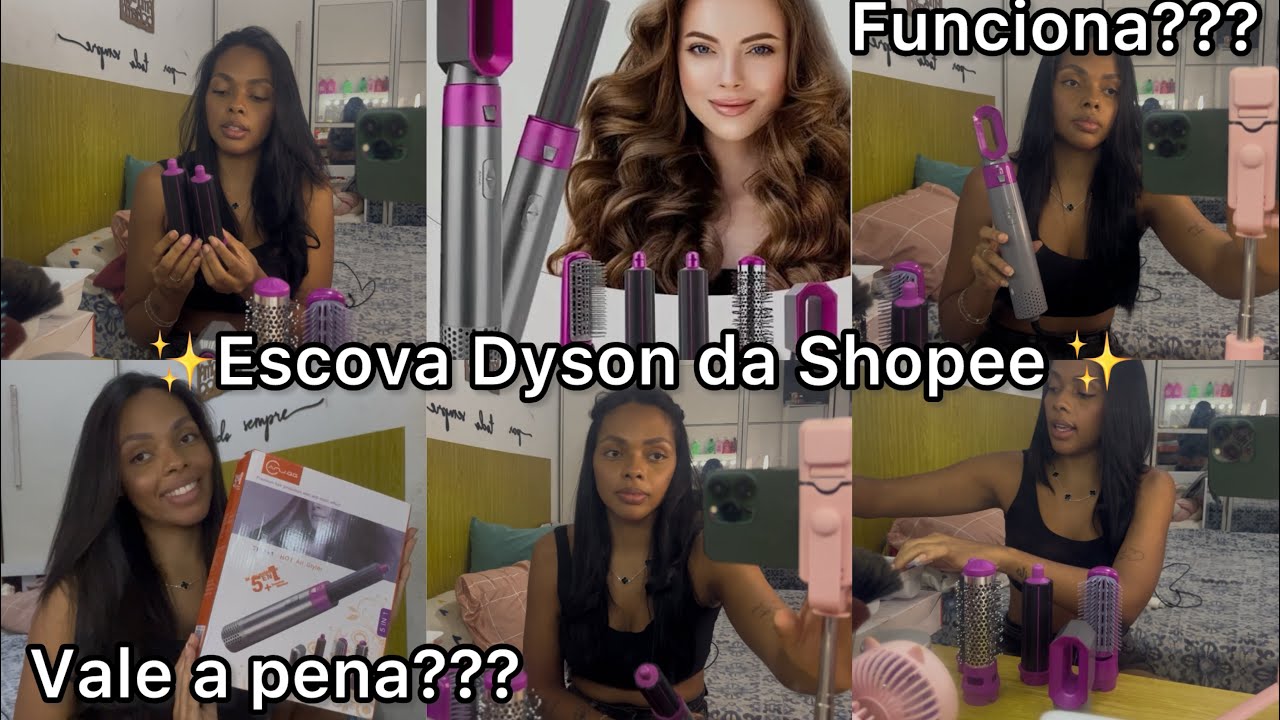 Escova dyson shopee/será que vale a pena??/funciona mesmo??