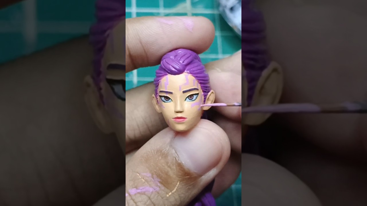 Sculpting Rumi #art #clay &lrm;#Sculpture #painting&lrm; #goldel #kpopdemonhunters #pookart #netflix #fyp
