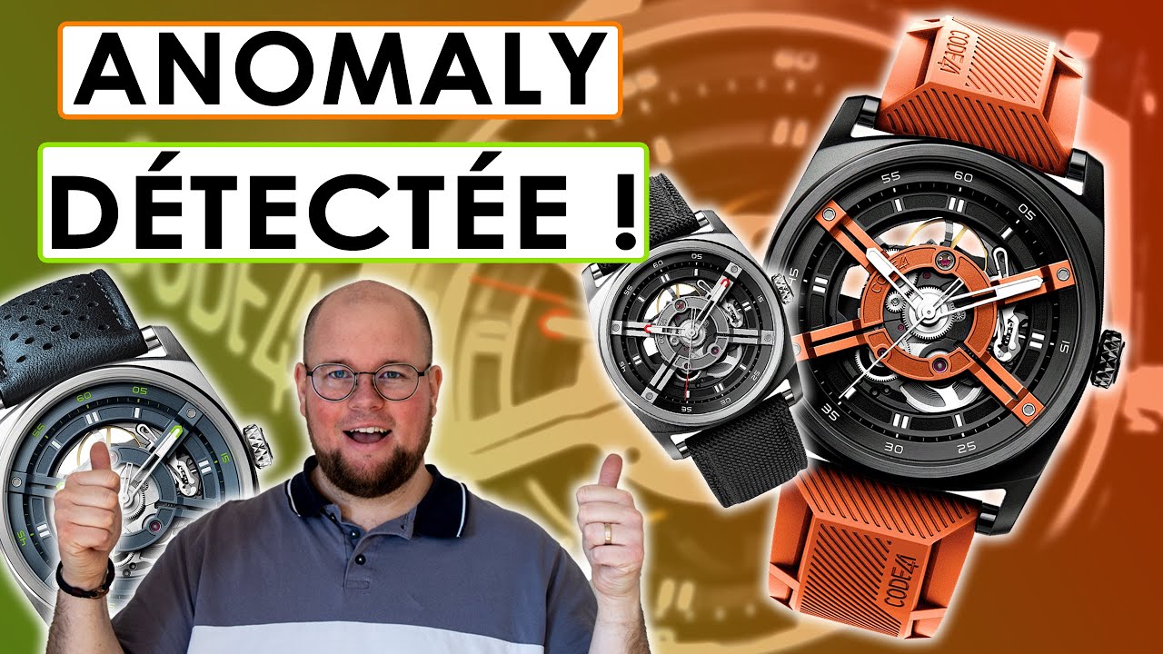 CODE41 ANOMALY T4 - TEST et AVIS de la premi&egrave;re montre SQUELETTE sur la cha&icirc;ne