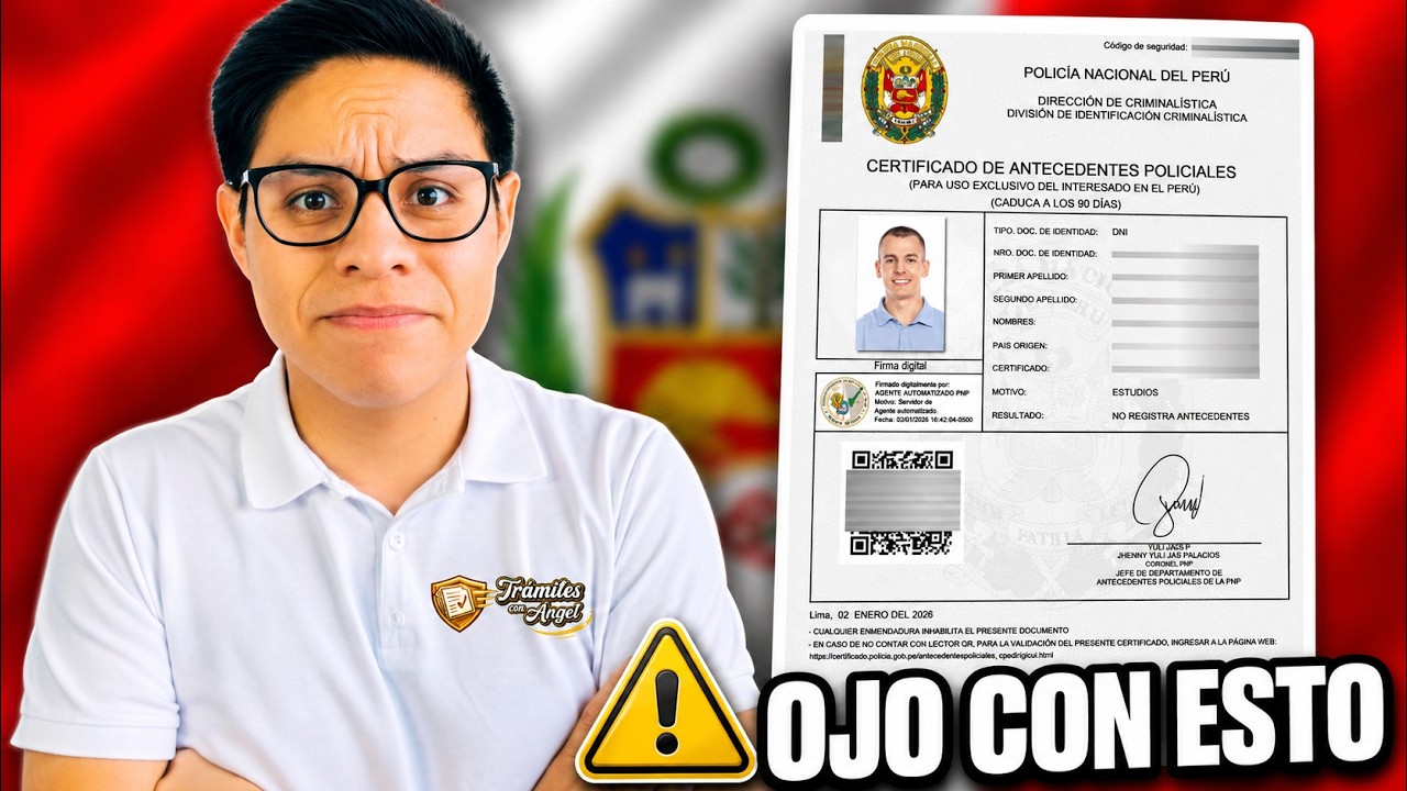 Cómo sacar los antecedentes policiales del Perú (uso nacional y extranjero)
