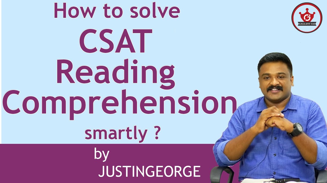 How to solve CSAT Reading Comprehension smartly ? Strategy & Tricks | UPSC CSE | Gallant IAS