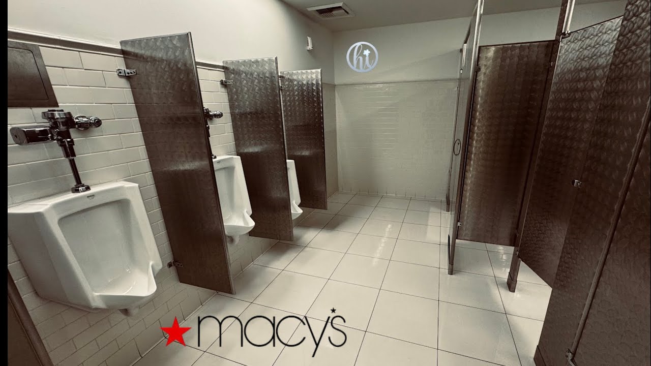 Kohler Bardon Urinal & Kingston Toilet Flush | XLerator Hand Dryer | Macy’s Culver City Mall, LA, CA