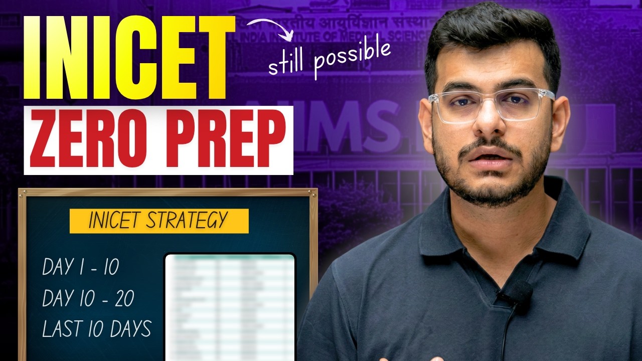 INICET 2026 : How to Attempt INICET with Zero Prep ? Still Possible? #inicet #aiims #mbbs