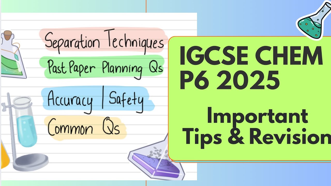СМОТРЕТЬ ПЕРЕД ЭКЗАМЕНОМ IGCSE CHEM Paper 6 | Альтернатива ATP практическим советам/повторению