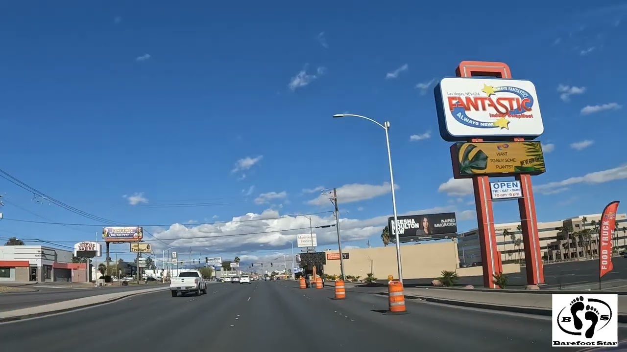 Vegas Sunny Afternoon Drive Tour Las Vegas Scenic West Streets, Las Vegas, Nevada!