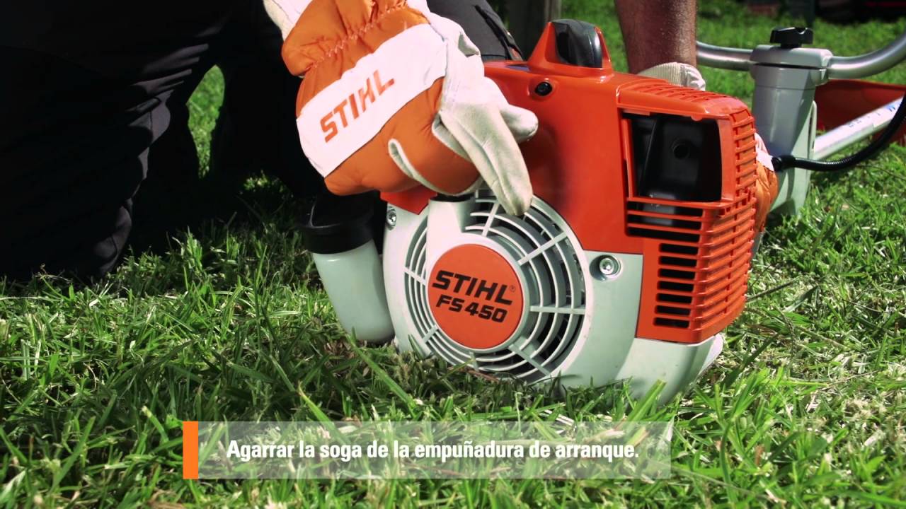 Proceso de arranque Motoguadaña STIHL FS 450