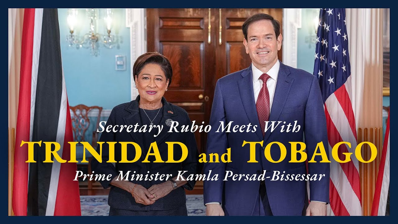 Secretary Rubio meets with Trinidad and Tobago Prime Minister Kamla Persad-Bissessar