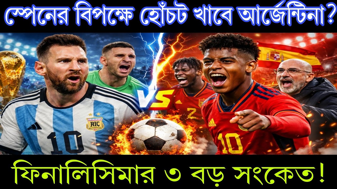 স্পেনের বিপক্ষে হোঁচট খাবে আর্জেন্টিনা? ফিনালিসিমার ৩ বড় সংকেত!