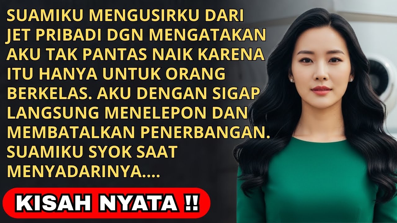 SUAMI MENGUSIRKU DARI JET PRIBADI - LALU KULAKUKAN 1 PANGGILAN YANG BUAT PENERBANGANNYA DIBATALKAN..