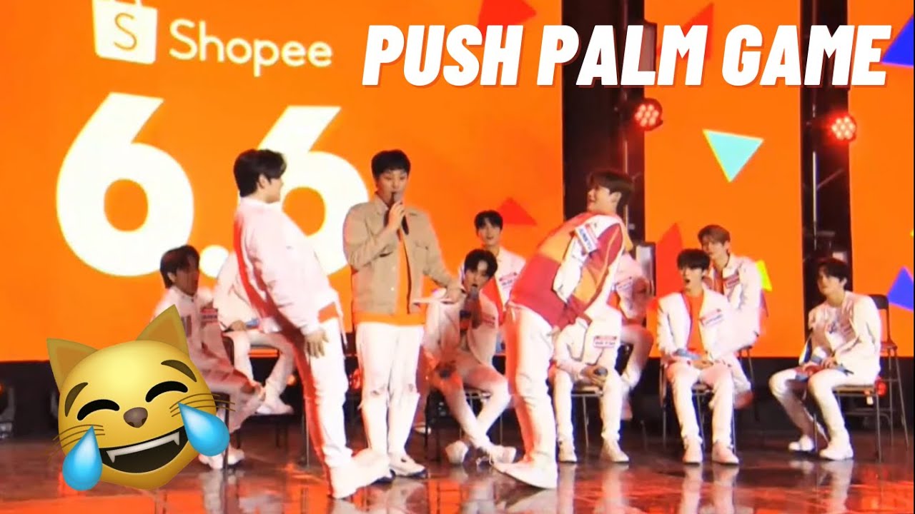 TREASURE MEMBERS PLAYS PUSH-PALM-GAME, WHO DO U THINK WILL WIN? | SHOPEE PH
