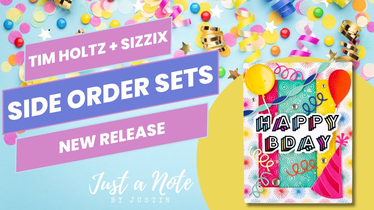Make Small Die Cuts the Star of Your Card with the New Tim Holtz + Sizzix Side Order Sets!