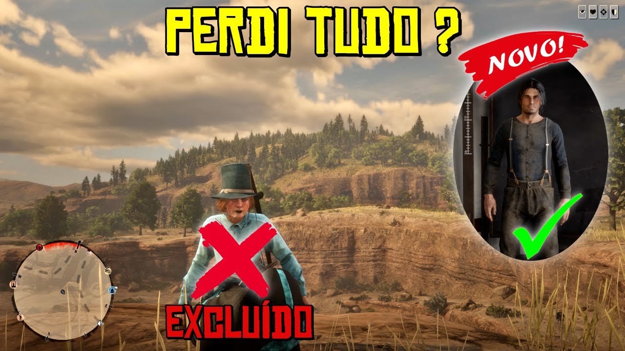 EXCLUIR O PERSONAGEM PERDE TUDO ? DÚVIDA TIRADA | RED DEAD ONLINE