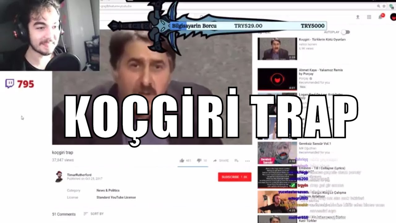 POR&Ccedil;AY KO&Ccedil;GİRİ TRAP İZLİYOR (GARİP)