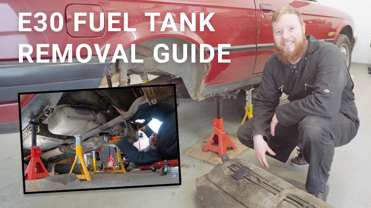 E30 Fuel Tank Removal | How To Drop BMW E30 Gas Tank | 008