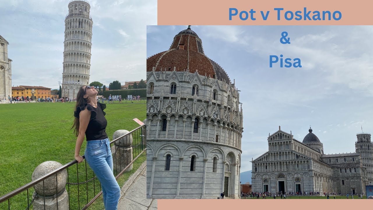 Pot v Toskano (mesto Tirrenia) & obisk Pise ✨ (1. & 2. dan) / Toskana Vlog (1/3)