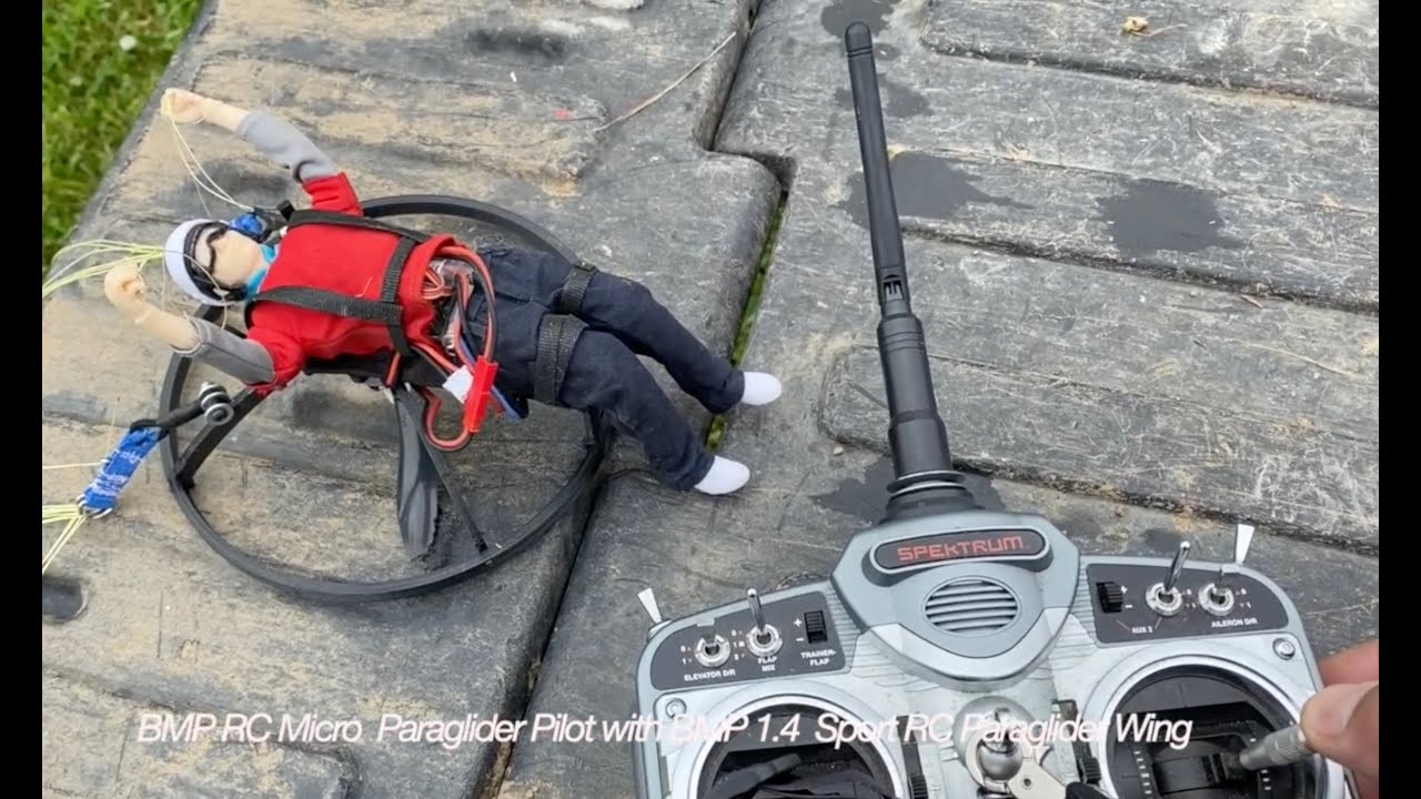 BMP Micro RC Paraglider Pilot servo radio set up