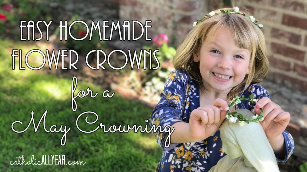Easy Homemade Flower Crowns for a May Crowning