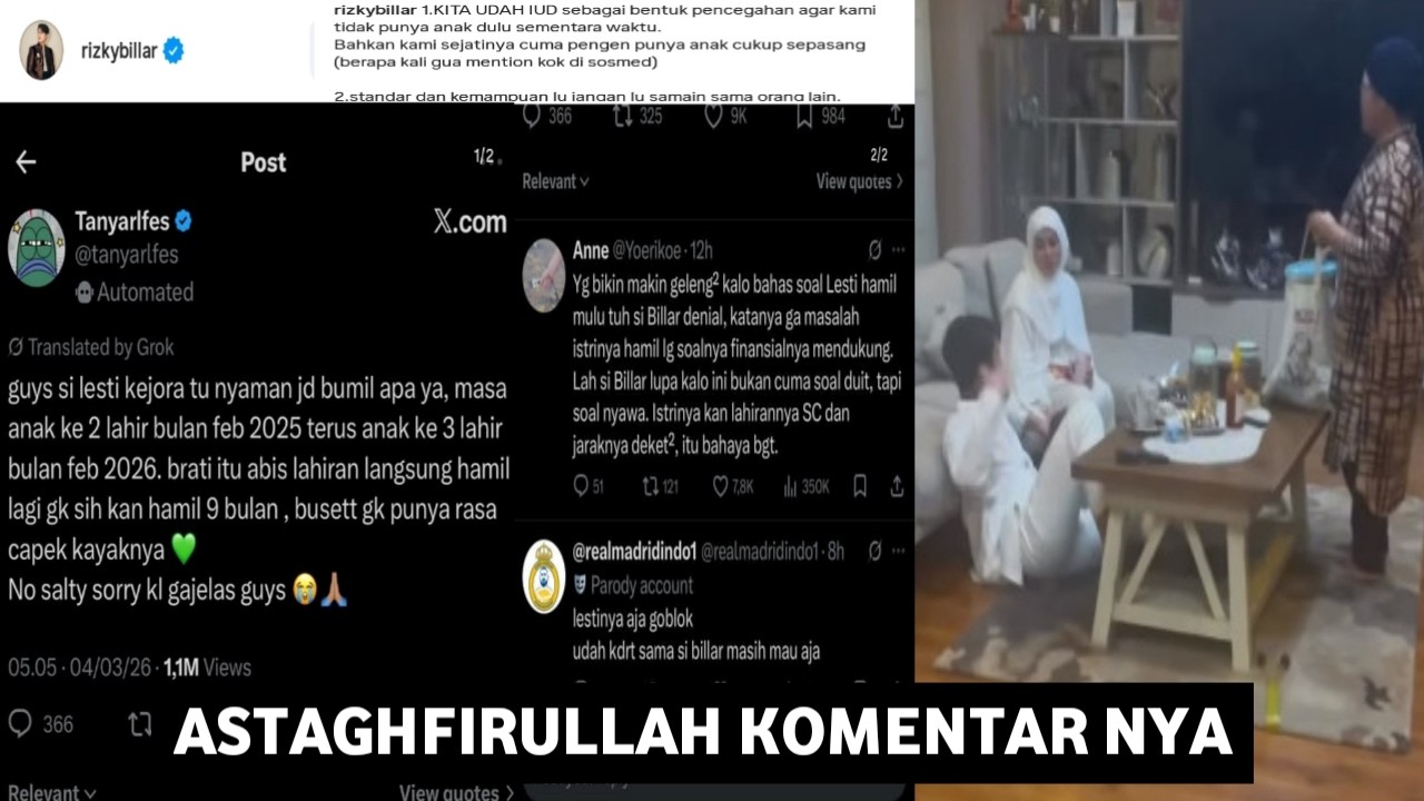 KOK SAMPE NGATA2IN LESTI GINI? RIZKY BILLAR LANGSUNG POSTING KOMENTAR HATTERS INI !?
