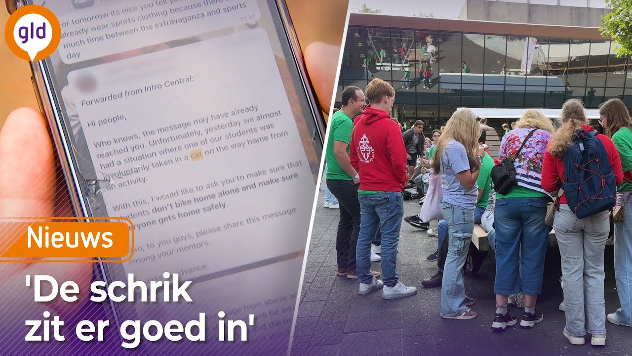 Studente 'bijna van fiets een auto ingetrokken' tijdens intro