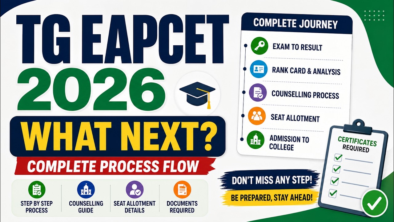 Eamcet next process after the exam. cetificates. eamcet marks vs rank 2026. eamcet normalization.