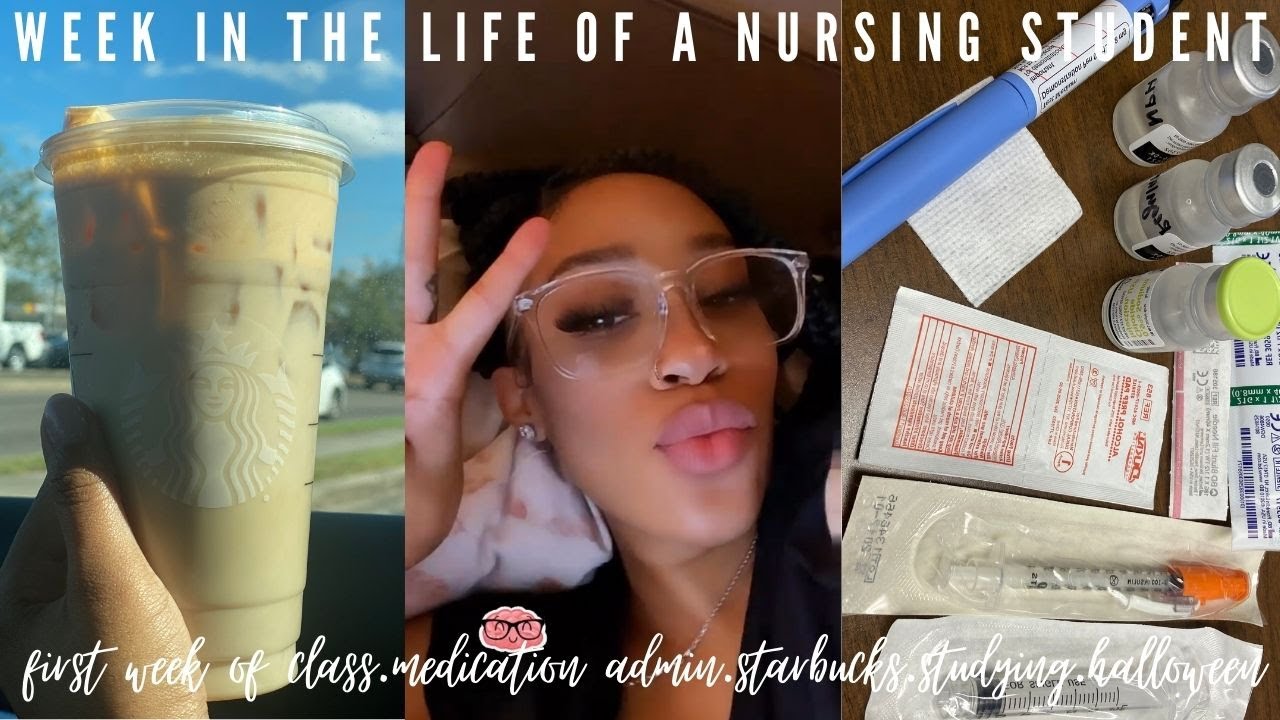 WEEK IN THE LIFE OF A NURSING STUDENT | MINI VLOG | LAB PRACTICE | NEW FALL DRINK | HALLOWEEN!